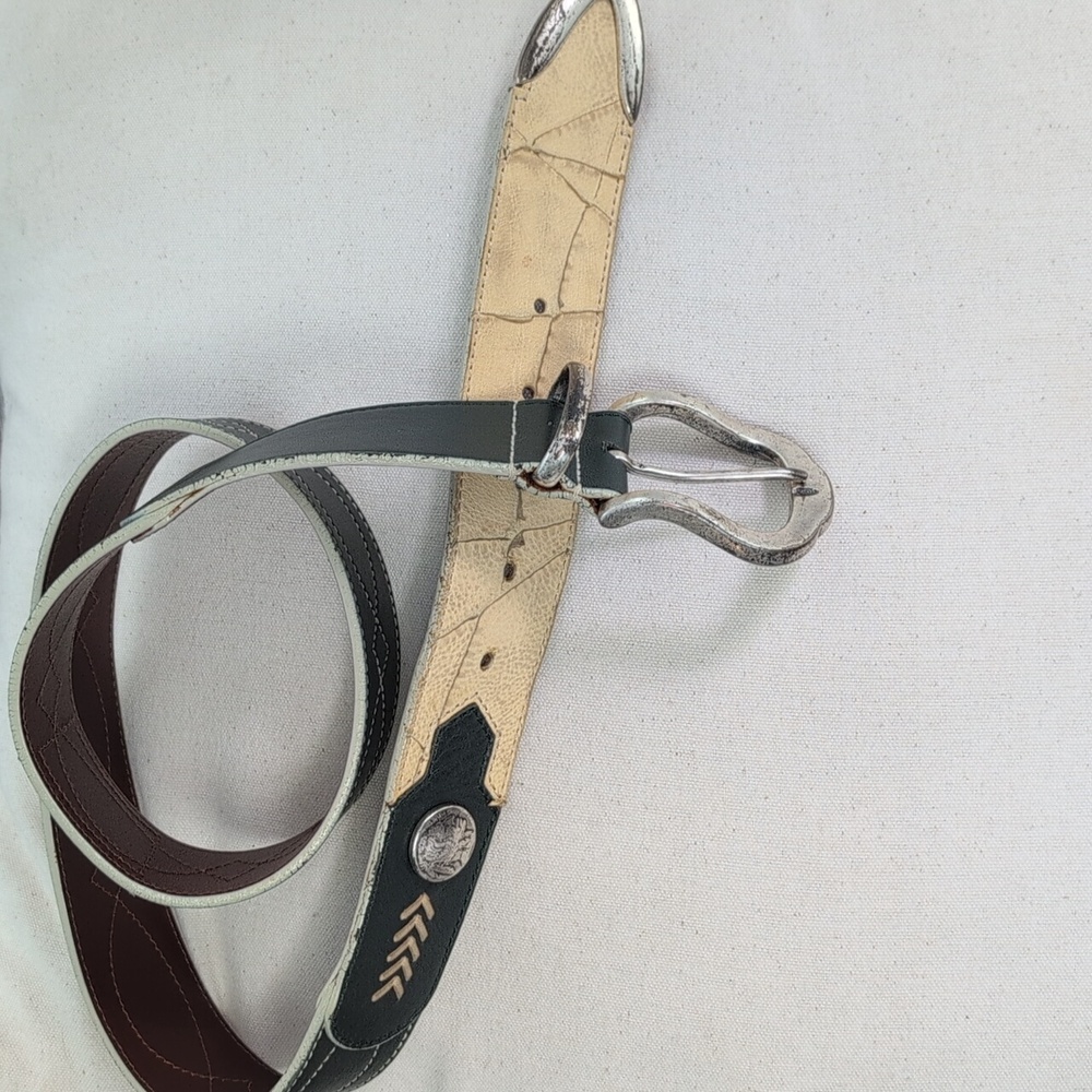 Hell Is For Heros Italian Designer Leather Belt Size 46
